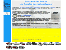 Tablet Screenshot of executive-van-rentals.com